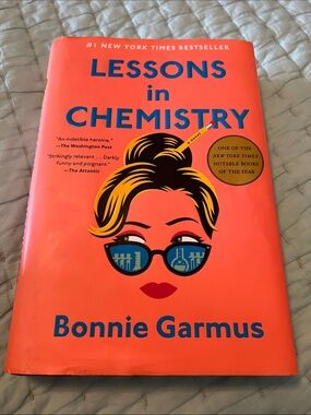 Lessons in Chemistry Hardcover - Bright Orange Cover
